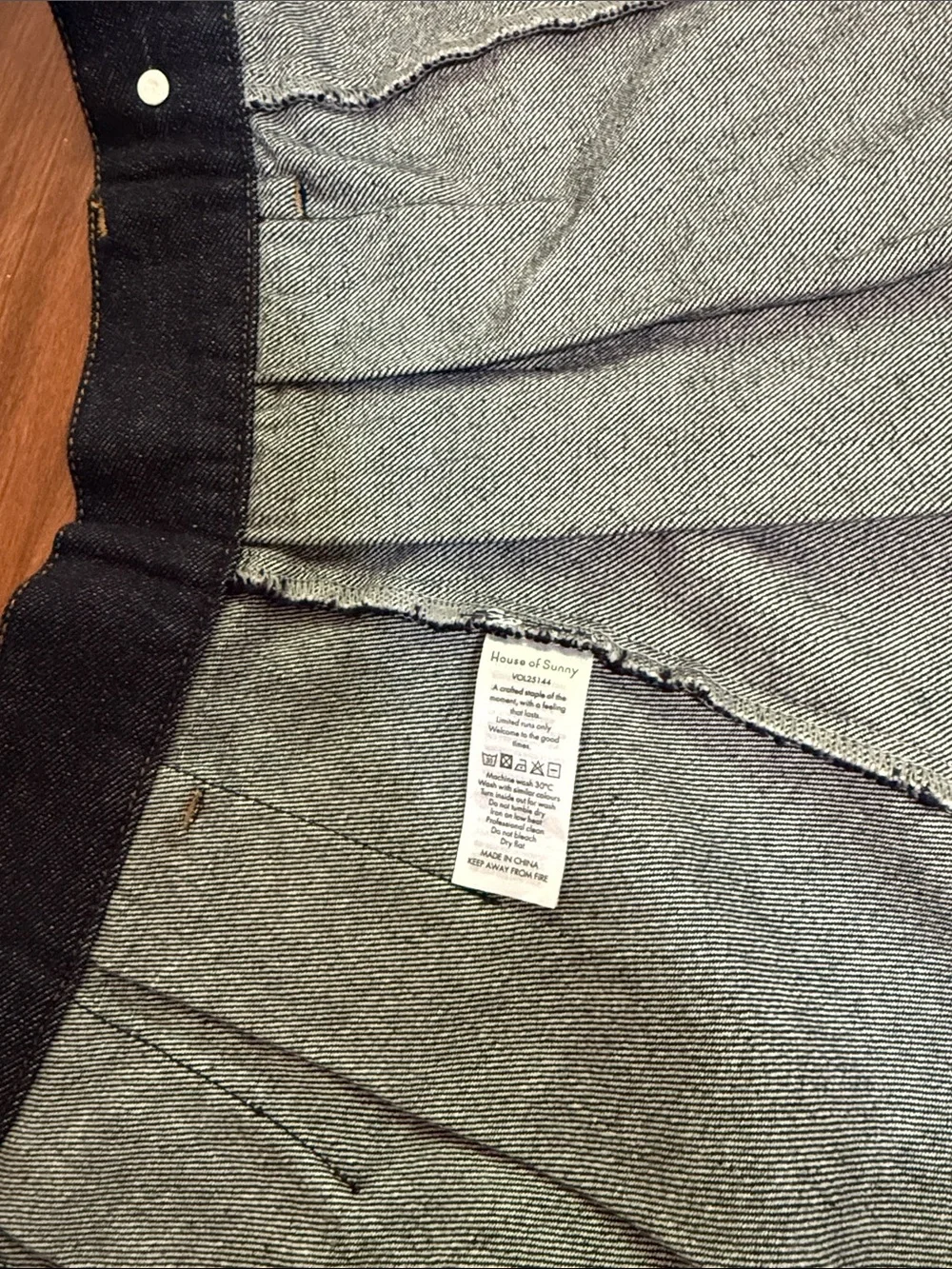 House of Sunny Pleated Denim Skirt
